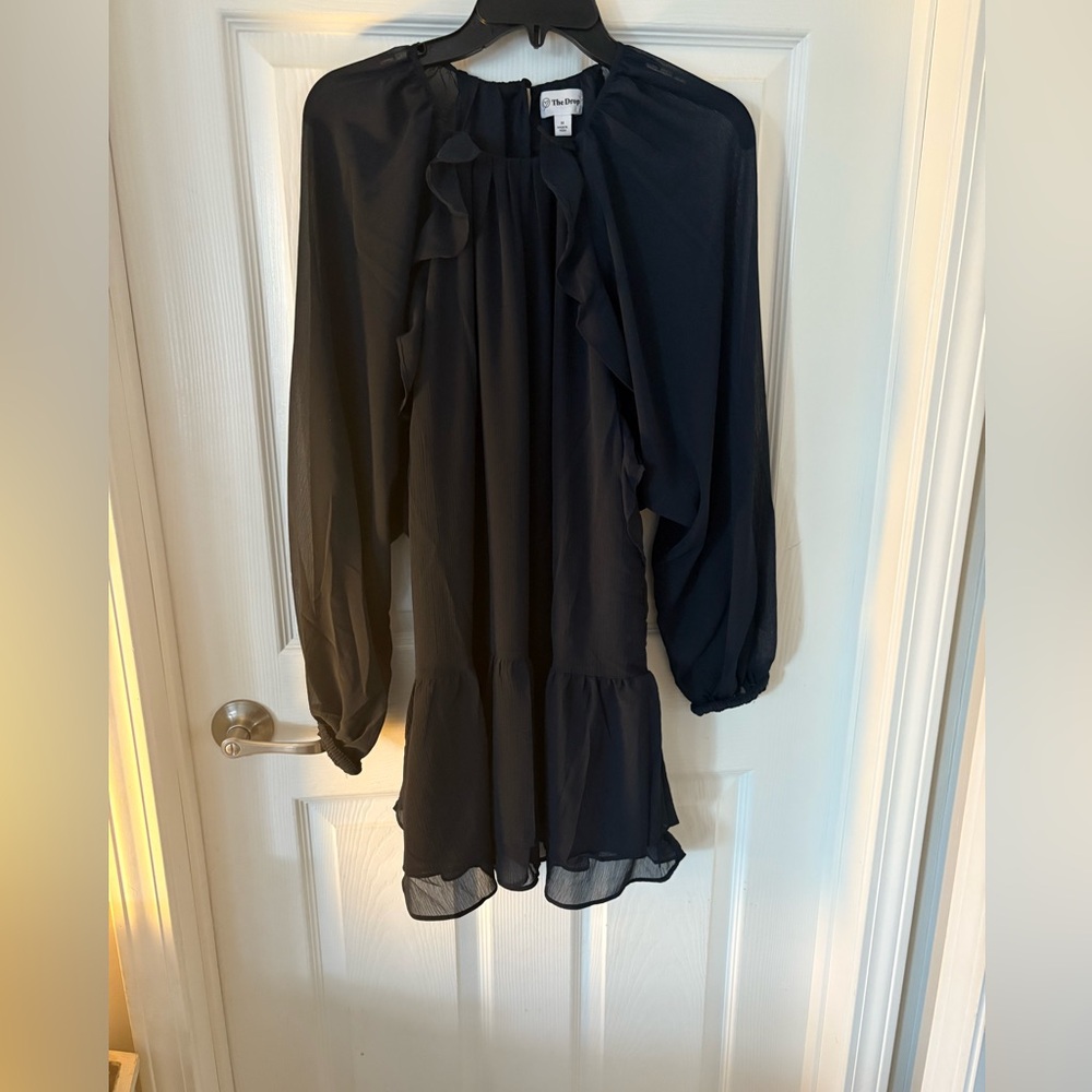 NWT The Drop- Jordan Feminine Riffle Mini Dress - Picture 2 of 4